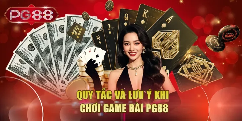 Quy tắc và lưu ý khi chơi game bài PG88