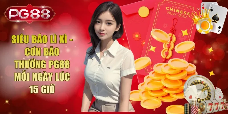 Siêu Bão Lì Xì - Cơn Bão Thưởng PG88 Mỗi Ngày Lúc 15 Giờ
